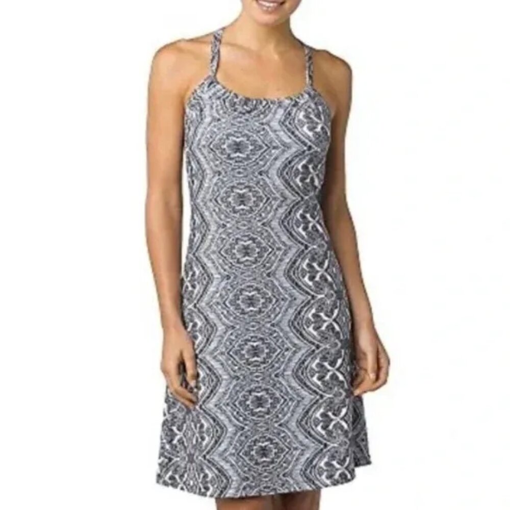 prAna Quin Athletic Swim Dress Grey Small